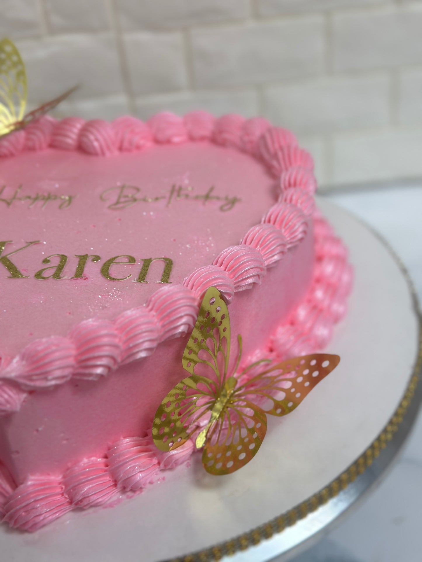 Single Layer Heart Cake