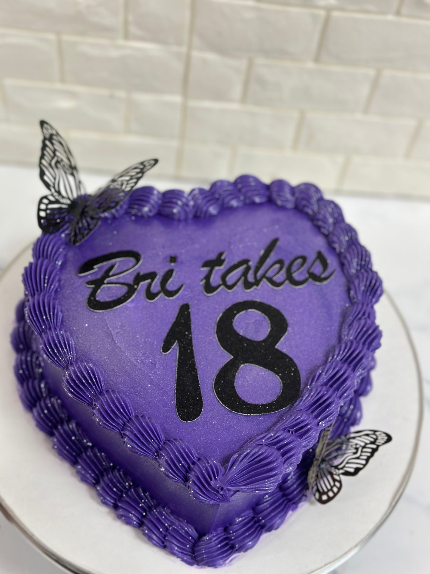 Single Layer Heart Cake