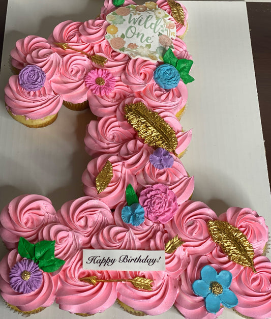 Monogram Cupcake Board